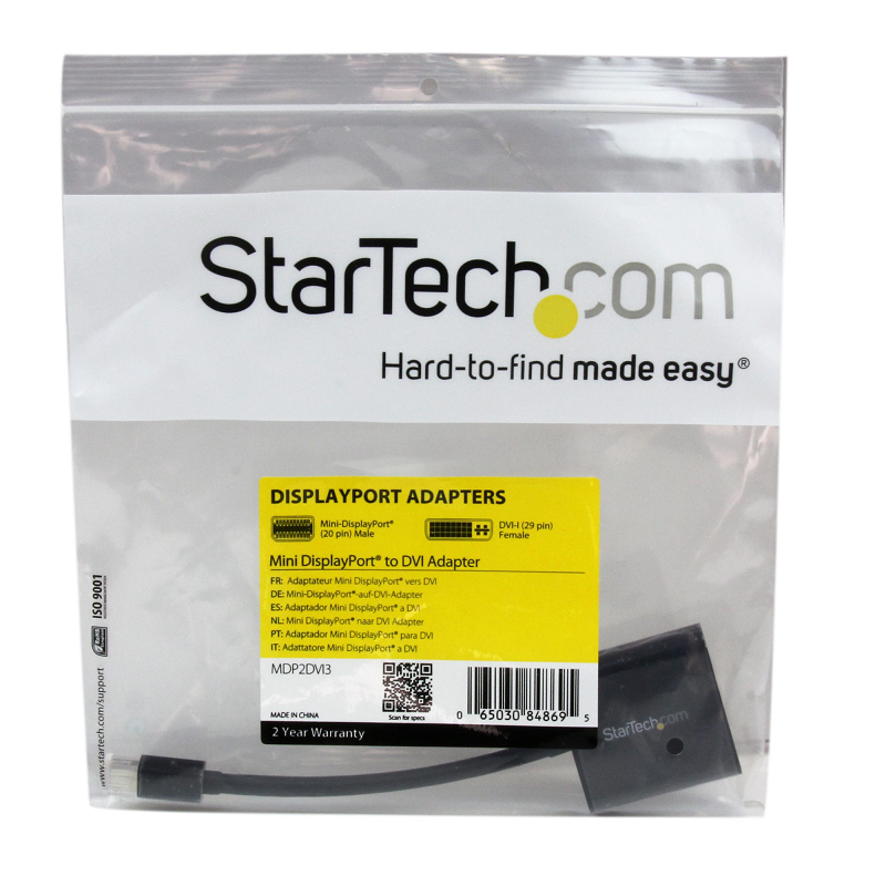 StarTech MDP2DVI3 Mini DisplayPort to DVI Adapter